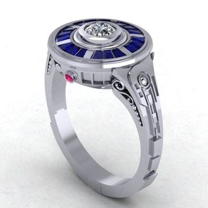 star wars droid engagement ring paul michael design