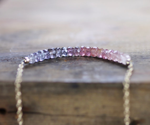purple gem necklace sterling silver