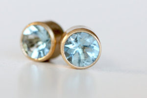 gemstone earrings aquamarine