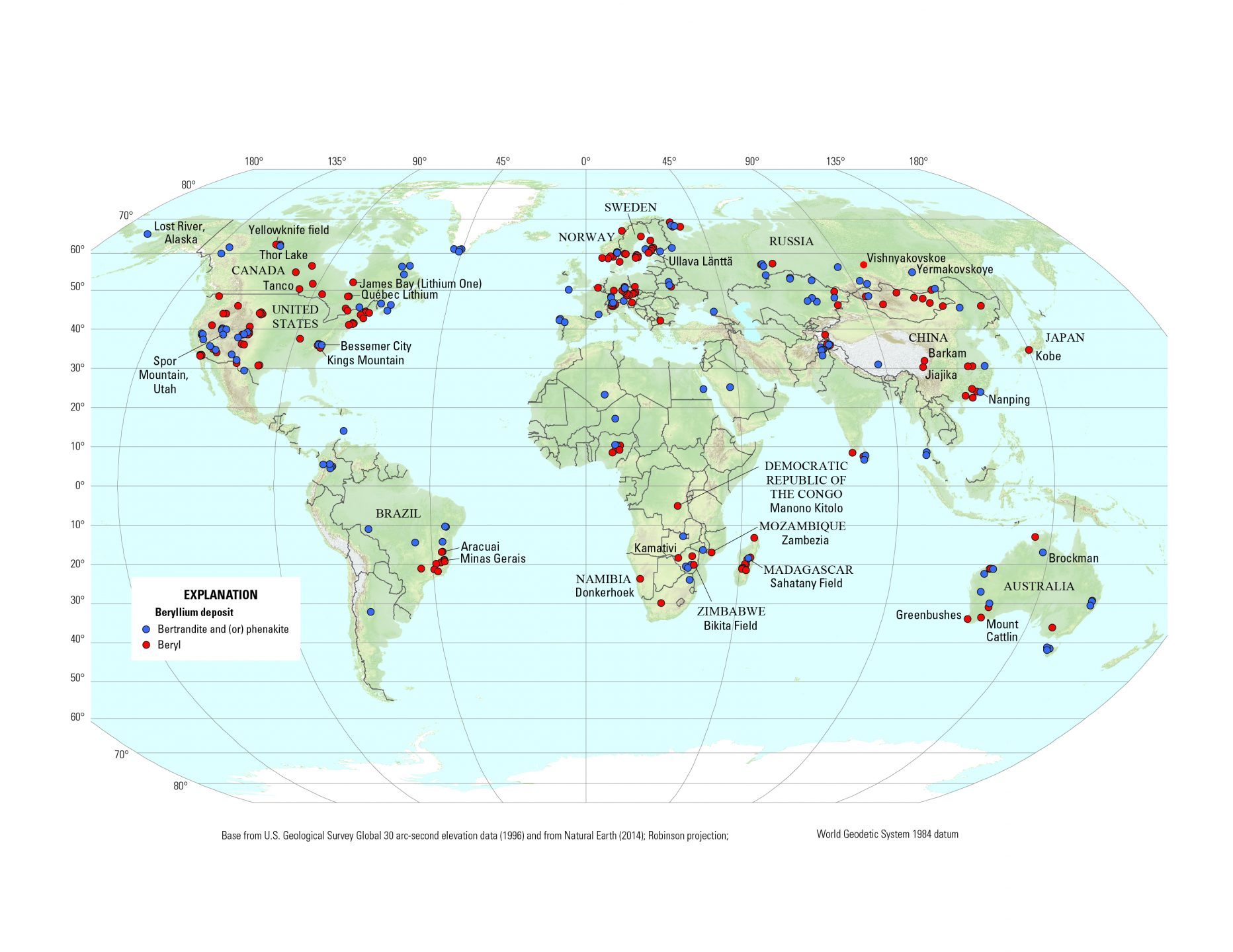 where beryl gemstone are found