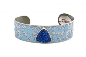 bracelet with blue druzy