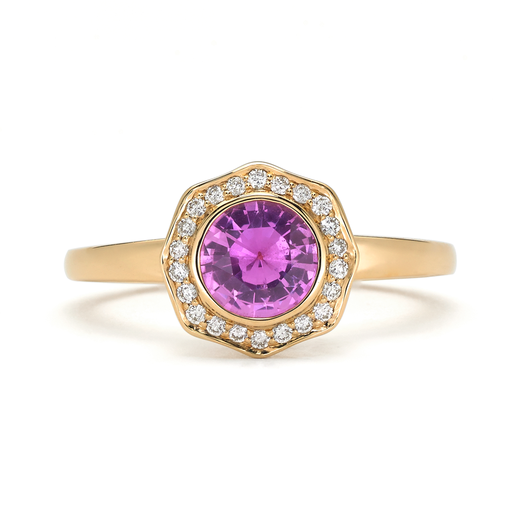 pink sapphire engagement ring