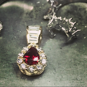 ruby necklace from ring