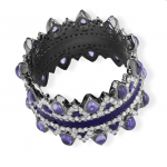 purple stone and diamond ring