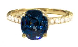 blue spinel ring