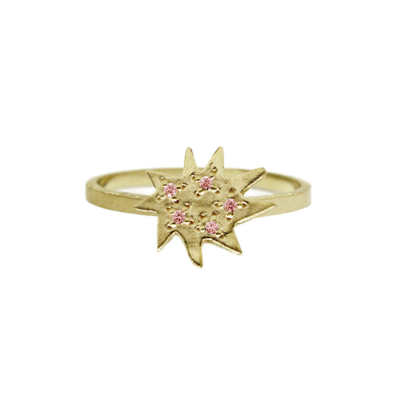 pink sapphire ring