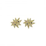 stud earrings with gemstones