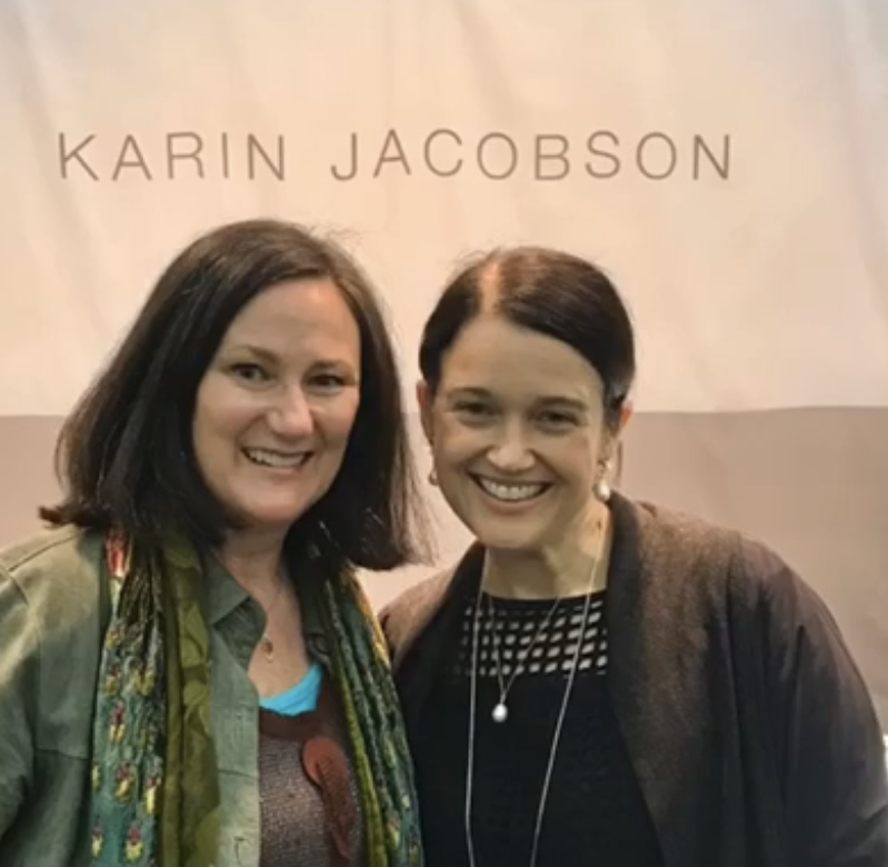 Brenna Pakes with Karin Jacobson at American Craft Council show